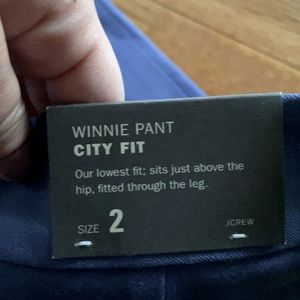 NEVER WORN TAGS ON J. Crew size 2 royal blue pants